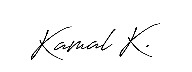 How to make Kamal K. signature? Antro_Vectra_Bolder is a professional autograph style. Create handwritten signature for Kamal K. name. Kamal K. signature style 7 images and pictures png