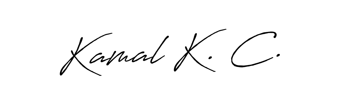 This is the best signature style for the Kamal K. C. name. Also you like these signature font (Antro_Vectra_Bolder). Mix name signature. Kamal K. C. signature style 7 images and pictures png