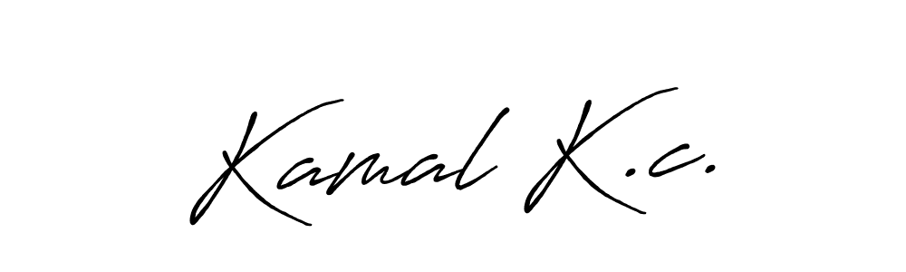 Also we have Kamal K.c. name is the best signature style. Create professional handwritten signature collection using Antro_Vectra_Bolder autograph style. Kamal K.c. signature style 7 images and pictures png