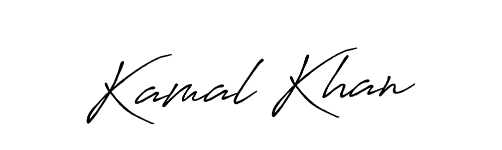 Create a beautiful signature design for name Kamal Khan. With this signature (Antro_Vectra_Bolder) fonts, you can make a handwritten signature for free. Kamal Khan signature style 7 images and pictures png