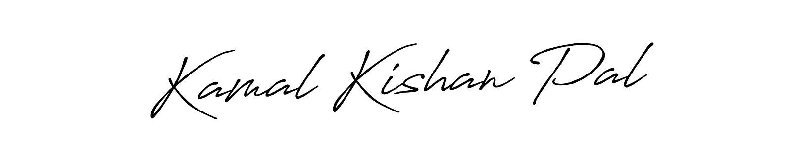 Make a beautiful signature design for name Kamal Kishan Pal. With this signature (Antro_Vectra_Bolder) style, you can create a handwritten signature for free. Kamal Kishan Pal signature style 7 images and pictures png