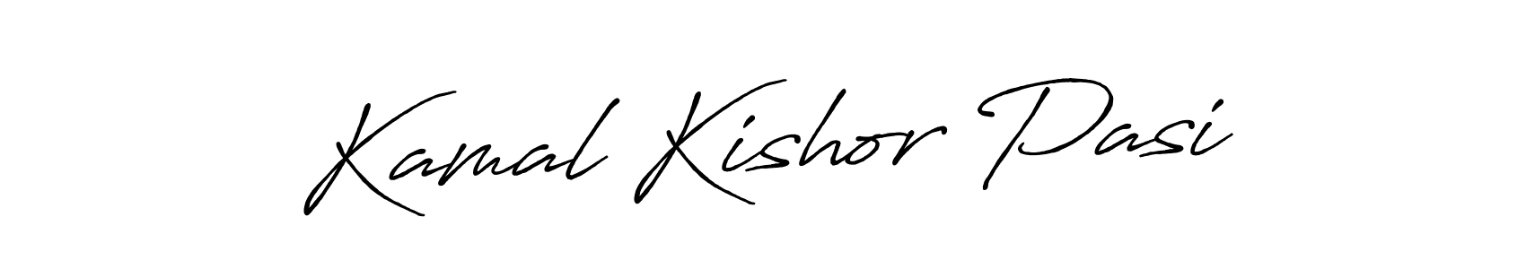 This is the best signature style for the Kamal Kishor Pasi name. Also you like these signature font (Antro_Vectra_Bolder). Mix name signature. Kamal Kishor Pasi signature style 7 images and pictures png