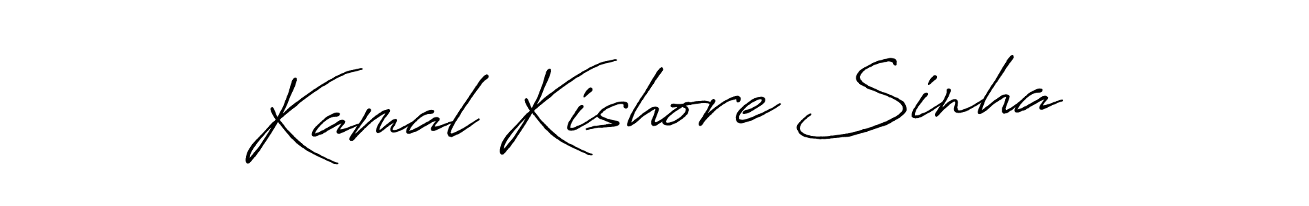 Antro_Vectra_Bolder is a professional signature style that is perfect for those who want to add a touch of class to their signature. It is also a great choice for those who want to make their signature more unique. Get Kamal Kishore Sinha name to fancy signature for free. Kamal Kishore Sinha signature style 7 images and pictures png