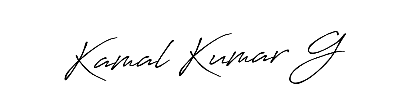 You should practise on your own different ways (Antro_Vectra_Bolder) to write your name (Kamal Kumar G) in signature. don't let someone else do it for you. Kamal Kumar G signature style 7 images and pictures png