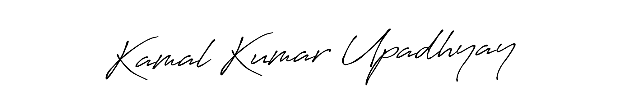 How to make Kamal Kumar Upadhyay name signature. Use Antro_Vectra_Bolder style for creating short signs online. This is the latest handwritten sign. Kamal Kumar Upadhyay signature style 7 images and pictures png