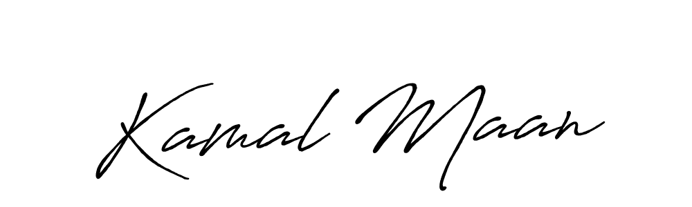 Design your own signature with our free online signature maker. With this signature software, you can create a handwritten (Antro_Vectra_Bolder) signature for name Kamal Maan. Kamal Maan signature style 7 images and pictures png