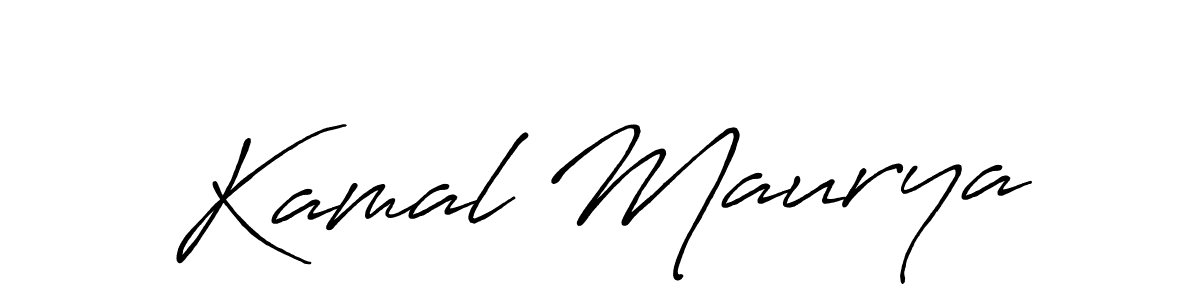 Kamal Maurya stylish signature style. Best Handwritten Sign (Antro_Vectra_Bolder) for my name. Handwritten Signature Collection Ideas for my name Kamal Maurya. Kamal Maurya signature style 7 images and pictures png