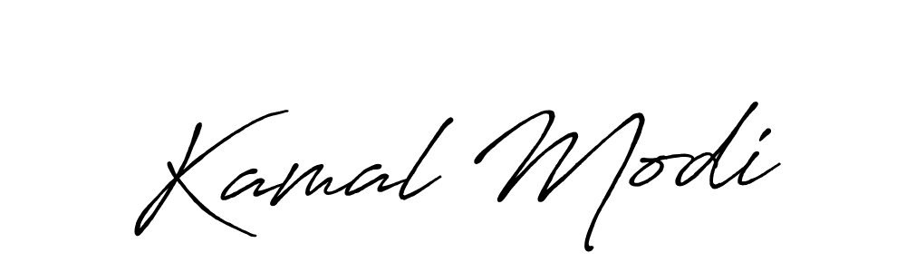 Create a beautiful signature design for name Kamal Modi. With this signature (Antro_Vectra_Bolder) fonts, you can make a handwritten signature for free. Kamal Modi signature style 7 images and pictures png