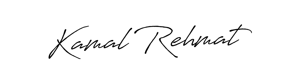 How to make Kamal Rehmat signature? Antro_Vectra_Bolder is a professional autograph style. Create handwritten signature for Kamal Rehmat name. Kamal Rehmat signature style 7 images and pictures png