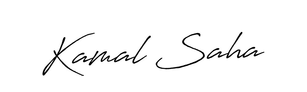 Similarly Antro_Vectra_Bolder is the best handwritten signature design. Signature creator online .You can use it as an online autograph creator for name Kamal Saha. Kamal Saha signature style 7 images and pictures png