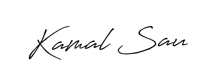 The best way (Antro_Vectra_Bolder) to make a short signature is to pick only two or three words in your name. The name Kamal Sau include a total of six letters. For converting this name. Kamal Sau signature style 7 images and pictures png
