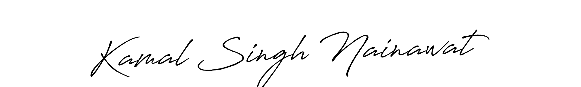 How to make Kamal Singh Nainawat signature? Antro_Vectra_Bolder is a professional autograph style. Create handwritten signature for Kamal Singh Nainawat name. Kamal Singh Nainawat signature style 7 images and pictures png