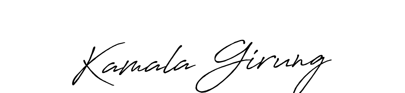 Make a short Kamala Girung signature style. Manage your documents anywhere anytime using Antro_Vectra_Bolder. Create and add eSignatures, submit forms, share and send files easily. Kamala Girung signature style 7 images and pictures png