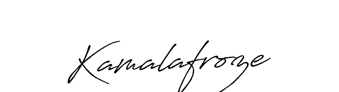 Kamalafroze stylish signature style. Best Handwritten Sign (Antro_Vectra_Bolder) for my name. Handwritten Signature Collection Ideas for my name Kamalafroze. Kamalafroze signature style 7 images and pictures png