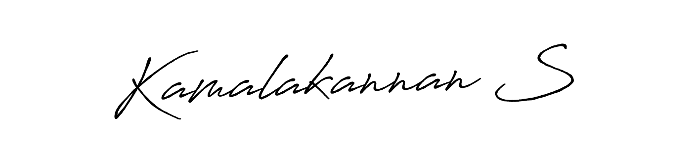 Design your own signature with our free online signature maker. With this signature software, you can create a handwritten (Antro_Vectra_Bolder) signature for name Kamalakannan S. Kamalakannan S signature style 7 images and pictures png
