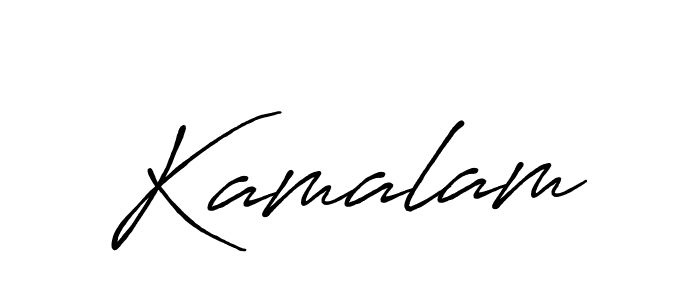 Similarly Antro_Vectra_Bolder is the best handwritten signature design. Signature creator online .You can use it as an online autograph creator for name Kamalam. Kamalam signature style 7 images and pictures png