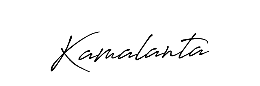 How to make Kamalanta name signature. Use Antro_Vectra_Bolder style for creating short signs online. This is the latest handwritten sign. Kamalanta signature style 7 images and pictures png