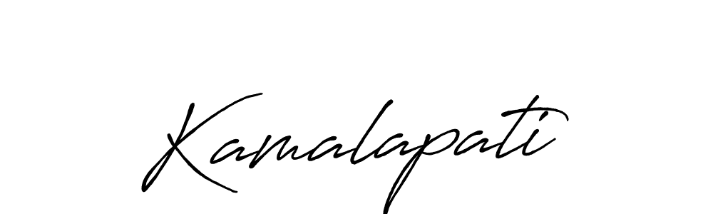 Design your own signature with our free online signature maker. With this signature software, you can create a handwritten (Antro_Vectra_Bolder) signature for name Kamalapati. Kamalapati signature style 7 images and pictures png