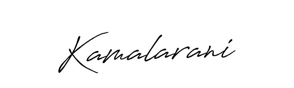 Make a beautiful signature design for name Kamalarani. With this signature (Antro_Vectra_Bolder) style, you can create a handwritten signature for free. Kamalarani signature style 7 images and pictures png