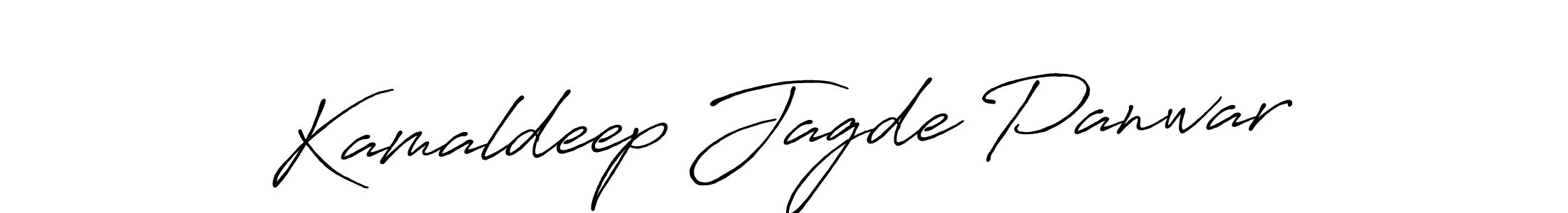 Kamaldeep Jagde Panwar stylish signature style. Best Handwritten Sign (Antro_Vectra_Bolder) for my name. Handwritten Signature Collection Ideas for my name Kamaldeep Jagde Panwar. Kamaldeep Jagde Panwar signature style 7 images and pictures png