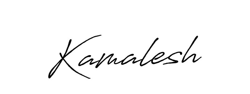 Use a signature maker to create a handwritten signature online. With this signature software, you can design (Antro_Vectra_Bolder) your own signature for name Kamalesh. Kamalesh signature style 7 images and pictures png