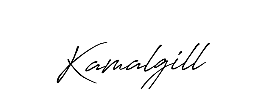 The best way (Antro_Vectra_Bolder) to make a short signature is to pick only two or three words in your name. The name Kamalgill include a total of six letters. For converting this name. Kamalgill signature style 7 images and pictures png