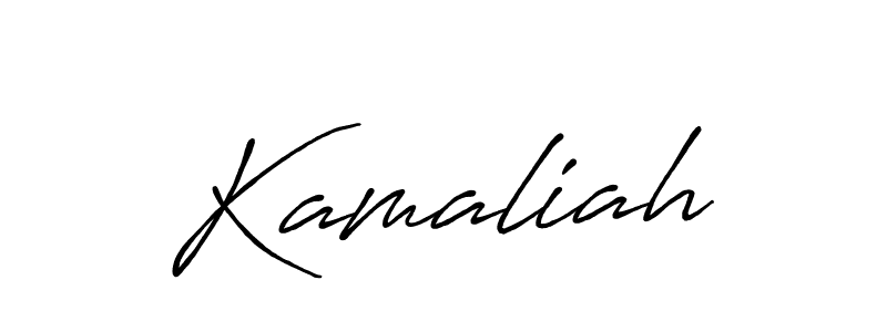 Make a beautiful signature design for name Kamaliah. Use this online signature maker to create a handwritten signature for free. Kamaliah signature style 7 images and pictures png