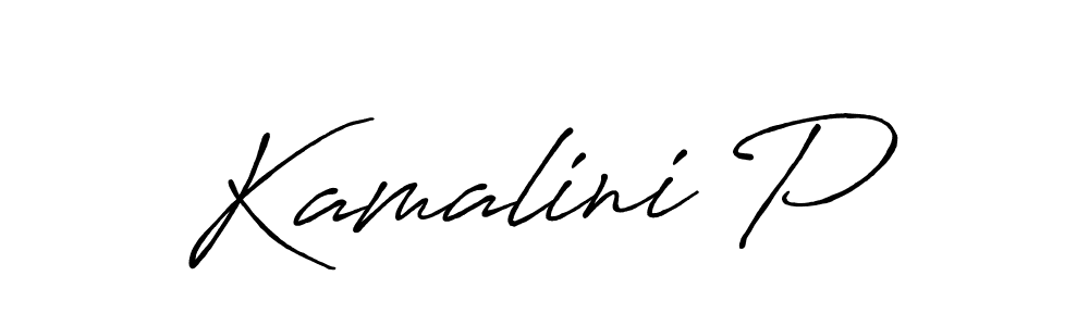 How to Draw Kamalini P signature style? Antro_Vectra_Bolder is a latest design signature styles for name Kamalini P. Kamalini P signature style 7 images and pictures png