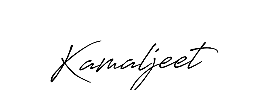 Also we have Kamaljeet name is the best signature style. Create professional handwritten signature collection using Antro_Vectra_Bolder autograph style. Kamaljeet signature style 7 images and pictures png