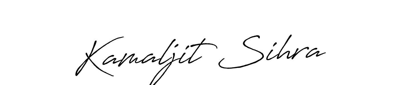 Design your own signature with our free online signature maker. With this signature software, you can create a handwritten (Antro_Vectra_Bolder) signature for name Kamaljit Sihra. Kamaljit Sihra signature style 7 images and pictures png