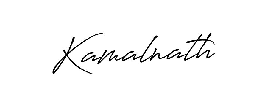 Use a signature maker to create a handwritten signature online. With this signature software, you can design (Antro_Vectra_Bolder) your own signature for name Kamalnath. Kamalnath signature style 7 images and pictures png