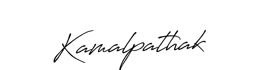 Use a signature maker to create a handwritten signature online. With this signature software, you can design (Antro_Vectra_Bolder) your own signature for name Kamalpathak. Kamalpathak signature style 7 images and pictures png