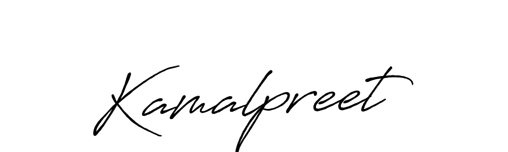 Use a signature maker to create a handwritten signature online. With this signature software, you can design (Antro_Vectra_Bolder) your own signature for name Kamalpreet. Kamalpreet signature style 7 images and pictures png