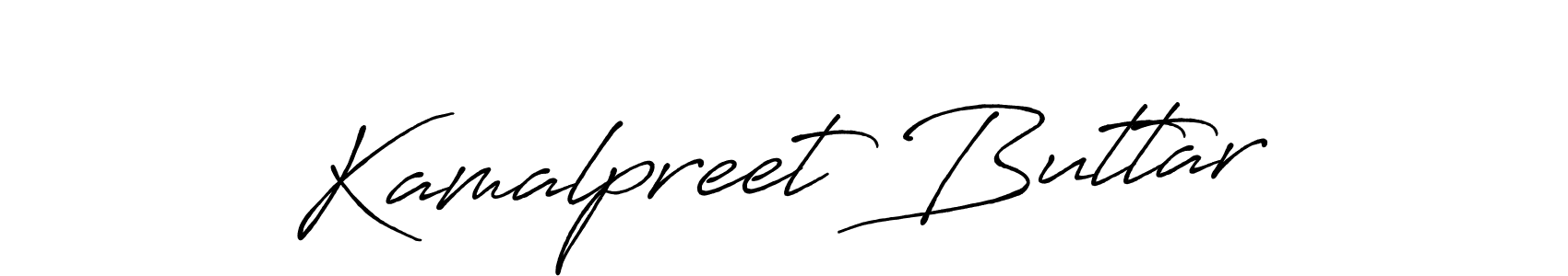 Also we have Kamalpreet Buttar name is the best signature style. Create professional handwritten signature collection using Antro_Vectra_Bolder autograph style. Kamalpreet Buttar signature style 7 images and pictures png