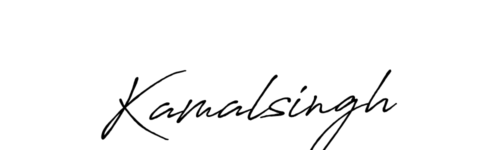 How to make Kamalsingh signature? Antro_Vectra_Bolder is a professional autograph style. Create handwritten signature for Kamalsingh name. Kamalsingh signature style 7 images and pictures png