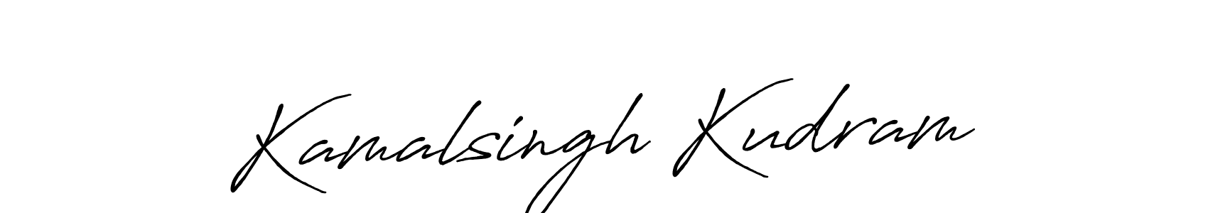 How to make Kamalsingh Kudram signature? Antro_Vectra_Bolder is a professional autograph style. Create handwritten signature for Kamalsingh Kudram name. Kamalsingh Kudram signature style 7 images and pictures png