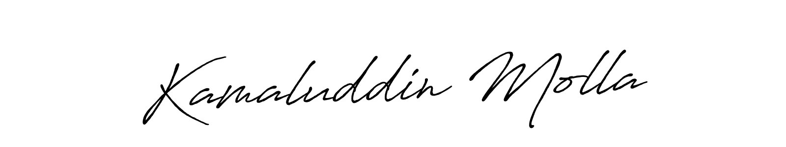 Use a signature maker to create a handwritten signature online. With this signature software, you can design (Antro_Vectra_Bolder) your own signature for name Kamaluddin Molla. Kamaluddin Molla signature style 7 images and pictures png