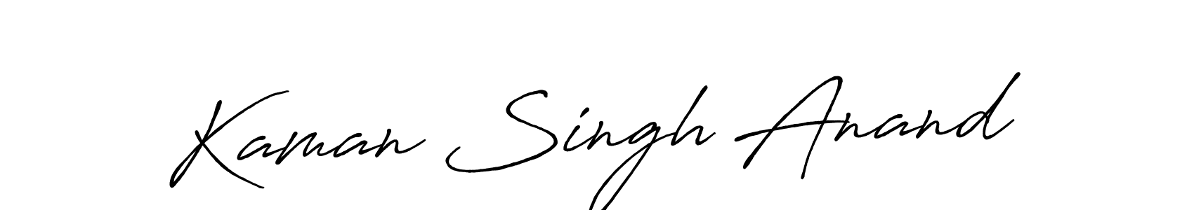 Design your own signature with our free online signature maker. With this signature software, you can create a handwritten (Antro_Vectra_Bolder) signature for name Kaman Singh Anand. Kaman Singh Anand signature style 7 images and pictures png