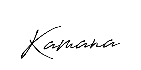Create a beautiful signature design for name Kamana. With this signature (Antro_Vectra_Bolder) fonts, you can make a handwritten signature for free. Kamana signature style 7 images and pictures png