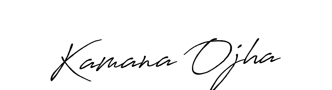 You should practise on your own different ways (Antro_Vectra_Bolder) to write your name (Kamana Ojha) in signature. don't let someone else do it for you. Kamana Ojha signature style 7 images and pictures png