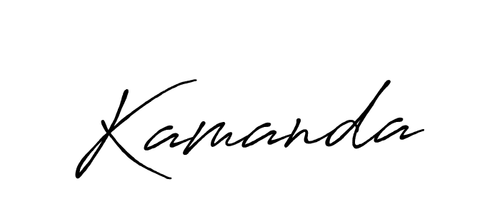 It looks lik you need a new signature style for name Kamanda. Design unique handwritten (Antro_Vectra_Bolder) signature with our free signature maker in just a few clicks. Kamanda signature style 7 images and pictures png