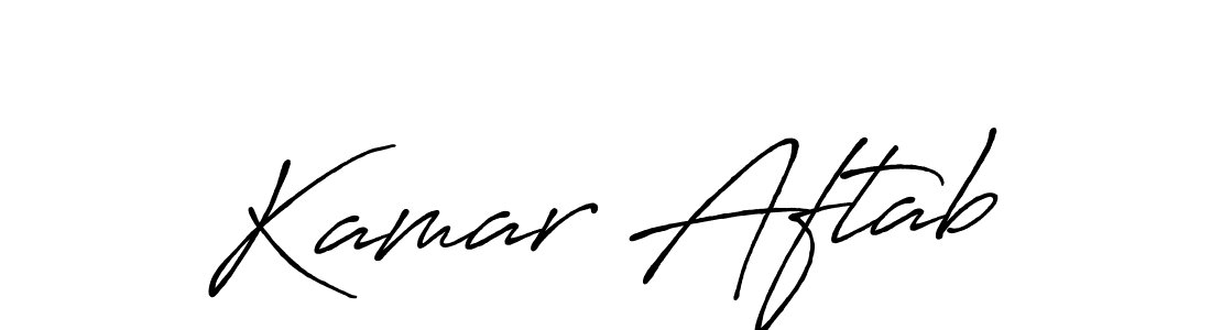 Similarly Antro_Vectra_Bolder is the best handwritten signature design. Signature creator online .You can use it as an online autograph creator for name Kamar Aftab. Kamar Aftab signature style 7 images and pictures png