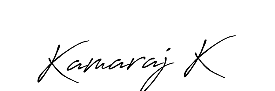 You should practise on your own different ways (Antro_Vectra_Bolder) to write your name (Kamaraj K) in signature. don't let someone else do it for you. Kamaraj K signature style 7 images and pictures png