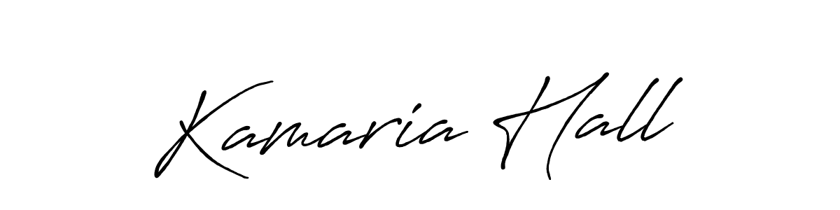 Design your own signature with our free online signature maker. With this signature software, you can create a handwritten (Antro_Vectra_Bolder) signature for name Kamaria Hall. Kamaria Hall signature style 7 images and pictures png