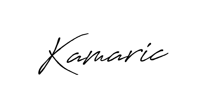 Also we have Kamaric name is the best signature style. Create professional handwritten signature collection using Antro_Vectra_Bolder autograph style. Kamaric signature style 7 images and pictures png