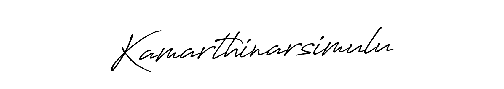 Make a beautiful signature design for name Kamarthinarsimulu. With this signature (Antro_Vectra_Bolder) style, you can create a handwritten signature for free. Kamarthinarsimulu signature style 7 images and pictures png