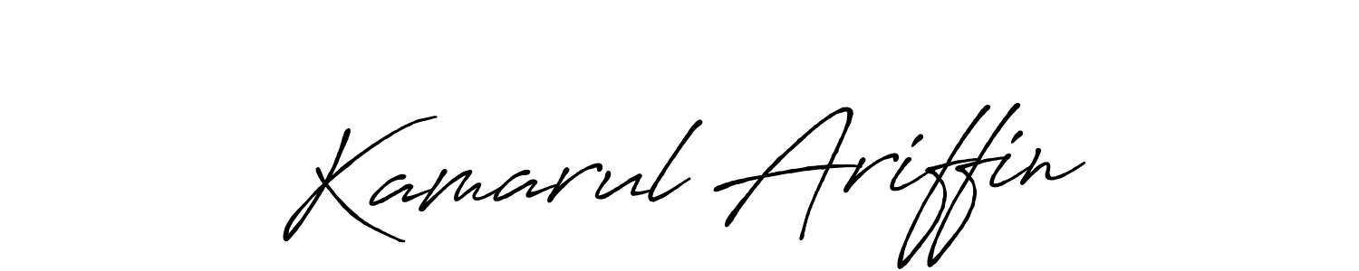 You should practise on your own different ways (Antro_Vectra_Bolder) to write your name (Kamarul Ariffin) in signature. don't let someone else do it for you. Kamarul Ariffin signature style 7 images and pictures png