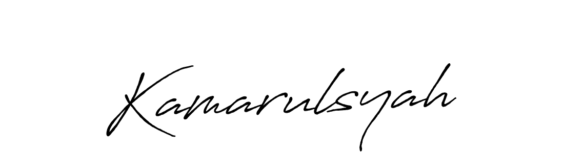 How to make Kamarulsyah signature? Antro_Vectra_Bolder is a professional autograph style. Create handwritten signature for Kamarulsyah name. Kamarulsyah signature style 7 images and pictures png