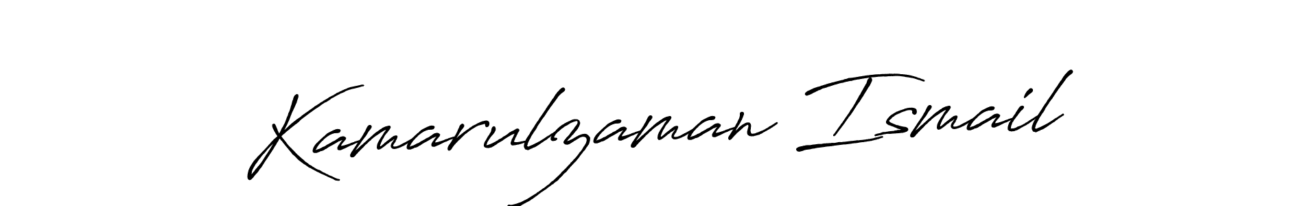 if you are searching for the best signature style for your name Kamarulzaman Ismail. so please give up your signature search. here we have designed multiple signature styles  using Antro_Vectra_Bolder. Kamarulzaman Ismail signature style 7 images and pictures png