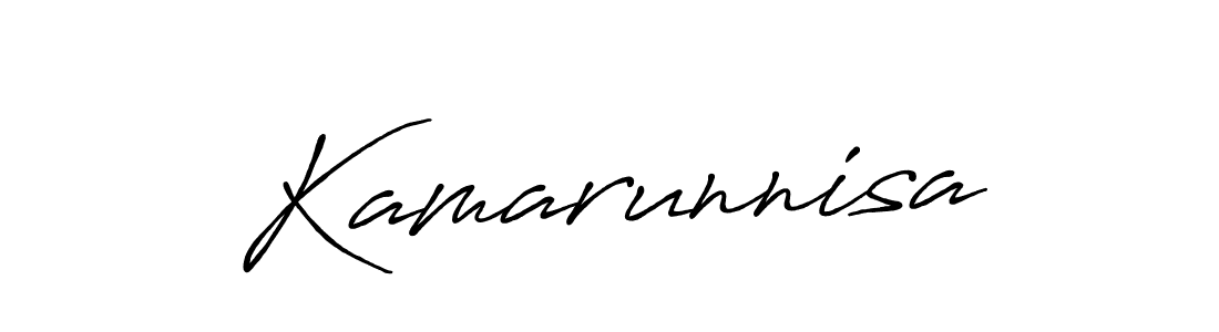 How to make Kamarunnisa signature? Antro_Vectra_Bolder is a professional autograph style. Create handwritten signature for Kamarunnisa name. Kamarunnisa signature style 7 images and pictures png